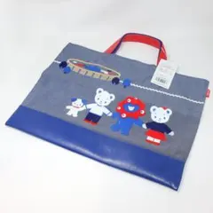 【新品未使用】ファミリア ミャクミャク 限定 コラボバッグ デニムバッグ