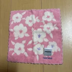 最終値下げ‼️renoma 刺繍入り花柄タオルハンカチ