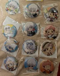 呪術廻戦　まるくじ　缶バッジ　五条悟　虎杖悠仁　アロハ　和服　12点セット