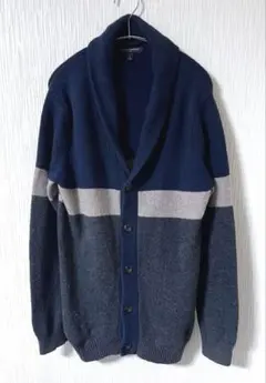 BANANA REPUBLIC ショールカラー・ニットカーディガン 好配色