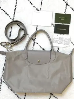 本物 ◆ロンシャン ルプリアージュネオ S ライトグレー