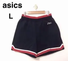 asics アシックス　ハーフパンツ 短パン L ネイビー トレーニング