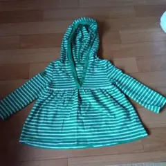 babyGap フード付きストライプTシャツ 90