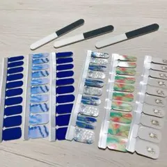 ネイルシール　6枚セット　やすり付き　簡単　初心者　ネイル