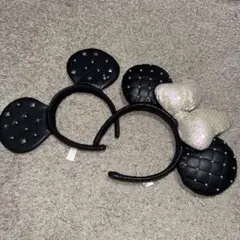 ディズニーカチューシャ　ミッキー＆ミニー　キルティング