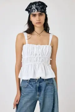 MOUSSY RIBBON GABBY キャミソール　ホワイトのサムネイル