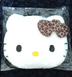 ハローキティ ぬいぐるみ型フェイスバッグキティヒョウ柄リボン Kawaii研究所のサムネイル