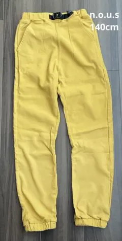 n.o.u.s イエロー　ロングパンツ　140cm