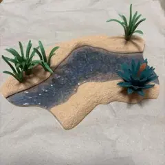シュライヒ　ジオラマ　水辺