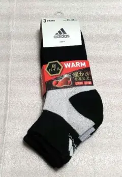 新品未使用　ADIDAS靴下　3足セット【23〜25cm】