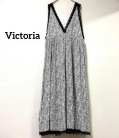 Victoria 花柄 レース Vネック キャミソール スカート レディース S