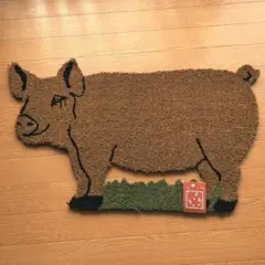 コイヤーマット　ブタ　屋外用 玄関　ミニブタのサムネイル