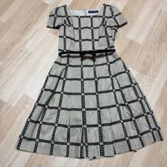 M'S GRACY チェック柄 半袖ワンピース 40