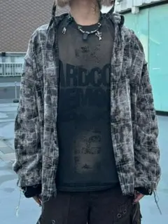 【XU DOG】durty check shirts