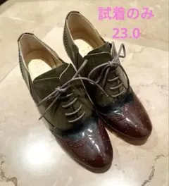 【ほぼ未使用】KariAng 23.0cm エナメルブーティ