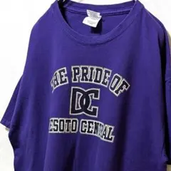ギルダン デソトセントラル ロゴ Tシャツ パープル 紫 L 古着
