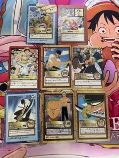 ワンピース カードダス ゾロ ルフィ まとめ売り ハイパーバトル 旧カード　8枚