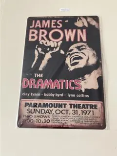JAMES BROWN ジェームス・ブラウン ブリキ看板 インテリア