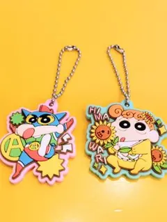 クレヨンしんちゃん　ぷっくりラバマスグミ　ラバーマスコット　キーホルダー