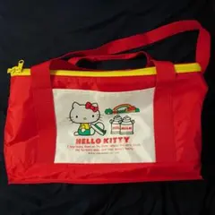 美品 激レア ハローキティ クーラーボックス 保冷バッグ ミルク柄 平成レトロ