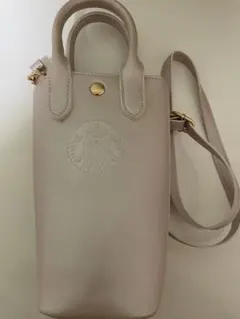 SAKURA2026 ボトルショルダーバッグ　メタリックピンク　スタバ　バッグ