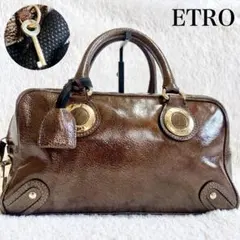 超希少・極美品✨】エトロ ミニボストンバッグ マルチカラー 南京錠