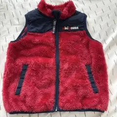 ミキハウス　フリースベスト　もこもこ　アウター　100