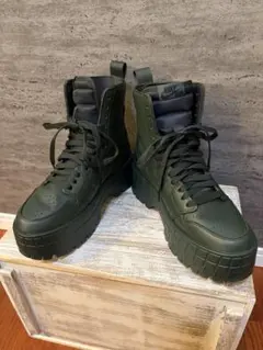 NIKE ナイキ ウィメンズ エアジョーダン1 ブルックリン ダークグリーン