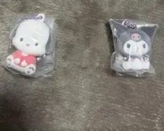 サンリオ　ふわわフロッキーマスコット　ポチャッコ　クロミ