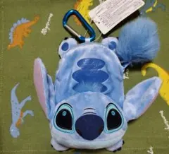 【タグ付】東京ディズニーリゾート スティッチ カラビナ付 ぬいぐるみポーチのサムネイル