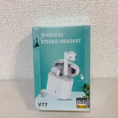 ワイヤレスイヤホン bluetoothイヤホン 小型/軽量 片耳/両耳 ホワイト