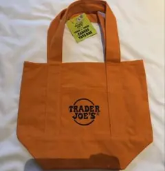TRADER JOE'S キャンバストートバッグ オレンジ ハロウィン