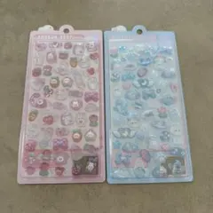 ボンボンドロップシール　ももいろボンボン、みずいろボンボン