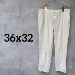 1点もの✨️ズボン 【36x32】ホワイト ストレートフィット パンツ レディース