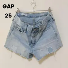【良品】GAP ギャップ ショートパンツ ダメージ 25 9~11号 古着
