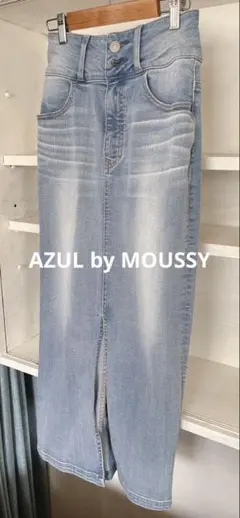美品AZUL by MOUSSY デニムタイトスカート Sサイズのサムネイル
