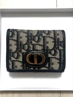 s*♡様 Christian Dior 三つ折り財布 ネイビー/ベージュ