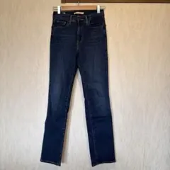【LEVI'S】リーバイス 724 ハイライズストレートデニムパンツ 26インチ
