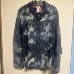 DIESEL デニム風タイダイ長袖シャツ