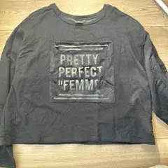 ZARA W.I. Collection ブラック長袖裏起毛トレーナー