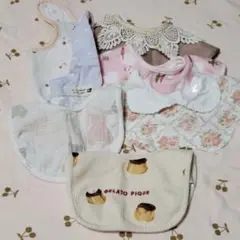 GELATO PIQUE MARLMARL スタイ 7点 よだれかけ ジェラピケ