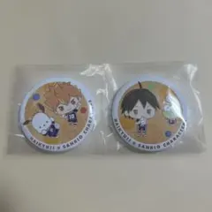 ハイキュー サンリオ 缶バッジ 日向 山口