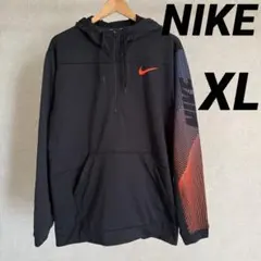 NIKE Dri-FIT ハーフジップ フード パーカー XL ブラック