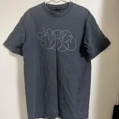 Stussy グラフィティロゴ Tシャツ チャコールグレー
