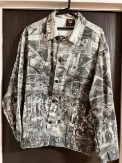 総柄　デニムジャケット