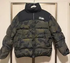 FIRST DOWN ダウンジャケット M カモフラージュ/ブラック