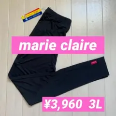 新品■3,960円【マリクレール 】レギンス　3L 黒　スポーツタイツ　ゴルフ