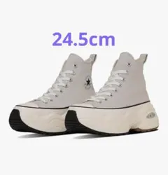 コンバース厚底 24.5 CONVERSEサージトレーナー ハイ MST.GRY