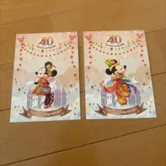 東京ディズニーリゾート 20周年記念 ポストカード 2枚セット