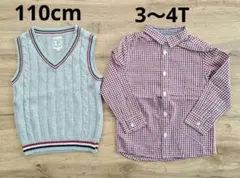 110cmベスト&3T～4Tワイシャツ